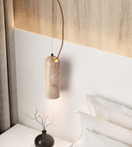 Solano Travertine Pendant Light – Natural Stone Hanging Lamp for Dining & Living Spaces