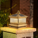 Diamond Solar Post Light for Pathways & Gardens – Modern LED Outdoor Lamp