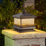 Diamond Solar Post Light for Pathways & Gardens – Modern LED Outdoor Lamp