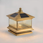 Diamond Solar Post Light for Pathways & Gardens – Modern LED Outdoor Lamp