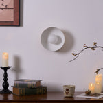 Solar Eclipse Brass Wall Sconce with Glass Shade for Modern Interiors