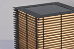 Solar Grid Outdoor Lantern – Modern Architectural LED Post Light