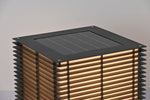 Solar Grid Outdoor Lantern – Modern Architectural LED Post Light