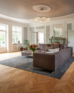 Solara LED Chandelier in Brass and Glass for Modern Interiors