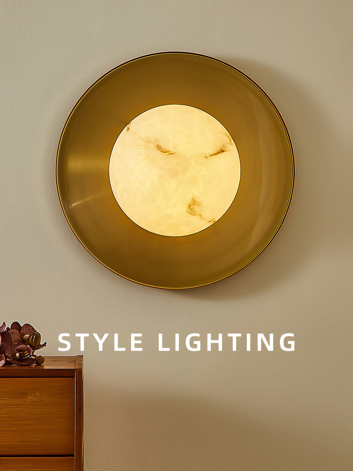 Solara Cloud Wall Sconce in Brushed Brass with Opal Glass
