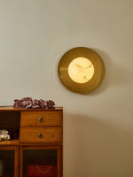 Solara Cloud Wall Sconce in Brushed Brass with Opal Glass