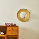 Solara Cloud Wall Sconce in Brushed Brass with Opal Glass