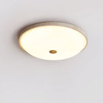 Solara Disc Travertine LED Flush Mount Ceiling Light