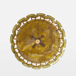 Solaris Disc Glass Chandelier – Two-Tier Gold & Murano-Style Glass Pendant
