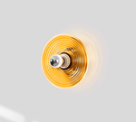 Solaris Nodo Wall Sconce in Amber Glass and Chrome