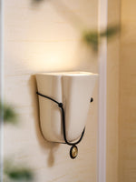 Solenne Ceramic Shell Wall Sconce in Glazed Finishes