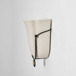 Solenne Ceramic Shell Wall Sconce in Glazed Finishes