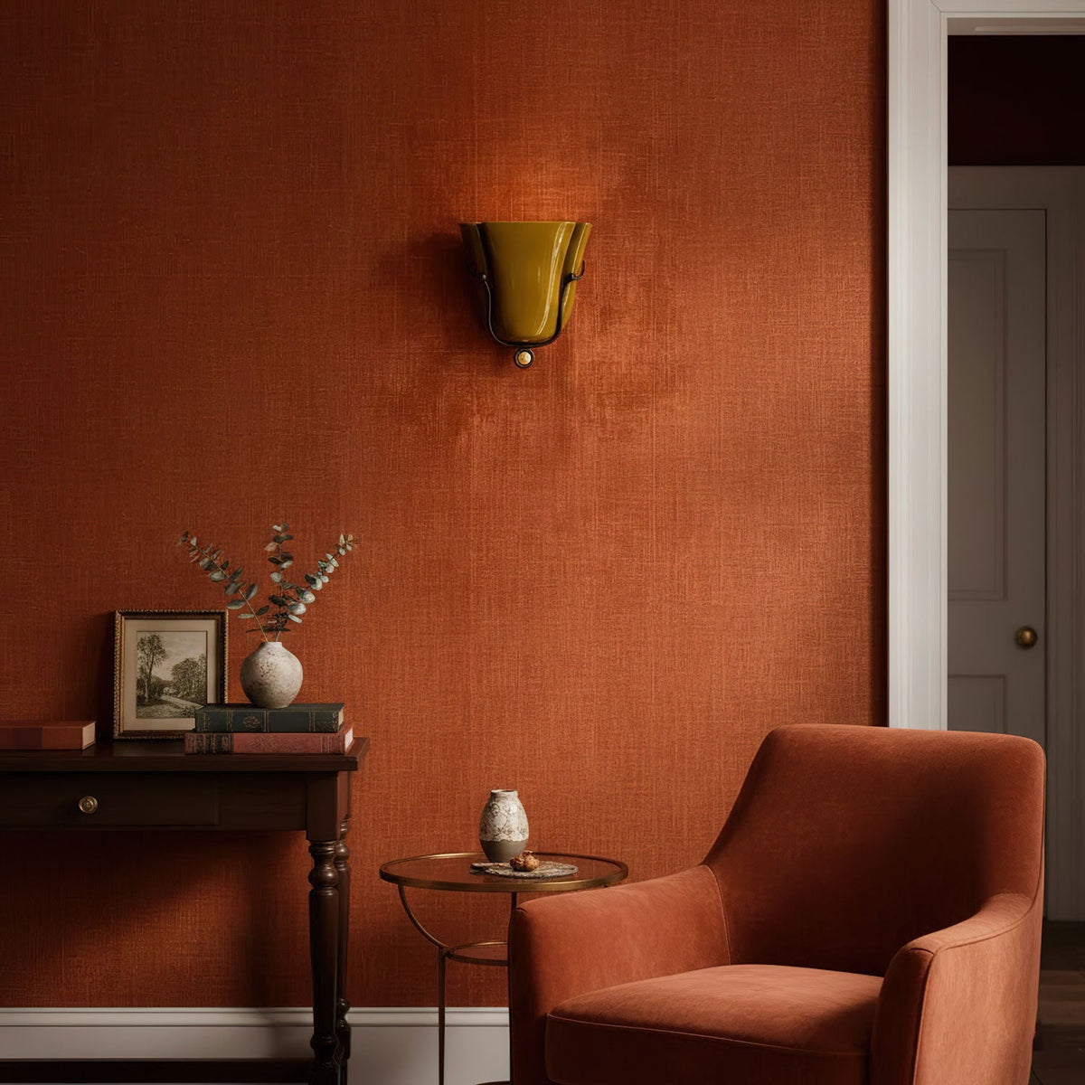 Solenne Ceramic Shell Wall Sconce in Glazed Finishes
