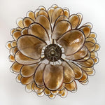 Solenne Amber Glass Chandelier – Modern Artisan Pendant Light for Dining Room and Foyer