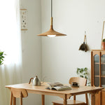 Solid Wood Disc Pendant Light