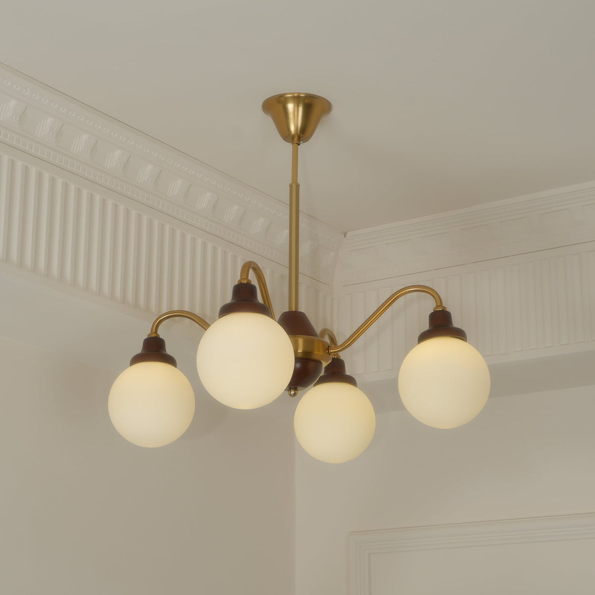 Solid Wood Magic Bean Chandelier – Modern Designer Pendant Light