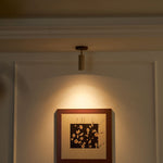 Solis Stone Spotlight in Travertine and Walnut Wood