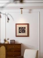 Solis Stone Spotlight in Travertine and Walnut Wood
