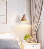 Solis Cone Travertine Pendant Light – Natural Stone Hanging Lamp
