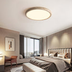 Solis Horizon Ceiling Light in Yellow Travertine | Modern Flush Mount LED