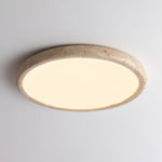 Solis Horizon Ceiling Light in Yellow Travertine | Modern Flush Mount LED
