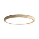 Solis Horizon Ceiling Light in Yellow Travertine | Modern Flush Mount LED