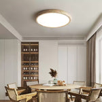 Solis Horizon Ceiling Light in Yellow Travertine | Modern Flush Mount LED