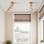 Solis Stone Spotlight in Travertine and Walnut Wood