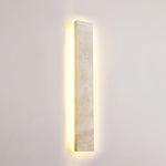 Solis Stone Wall Light in Travertine – Modern LED Wall Sconce