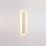 Solis Stone Wall Light in Travertine – Modern LED Wall Sconce