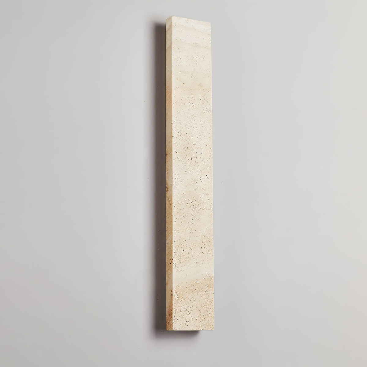 Solis Stone Wall Light in Travertine – Modern LED Wall Sconce