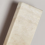 Solis Stone Wall Light in Travertine – Modern LED Wall Sconce