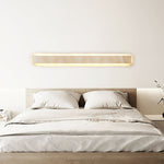 Solis Stone Wall Light in Travertine – Modern LED Wall Sconce