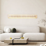 Solis Stone Wall Light in Travertine – Modern LED Wall Sconce