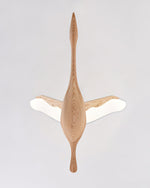 Solitude Crane Pendant Light – Modern Wood LED Chandelier