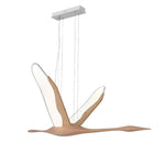 Solitude Crane Pendant Light – Modern Wood LED Chandelier