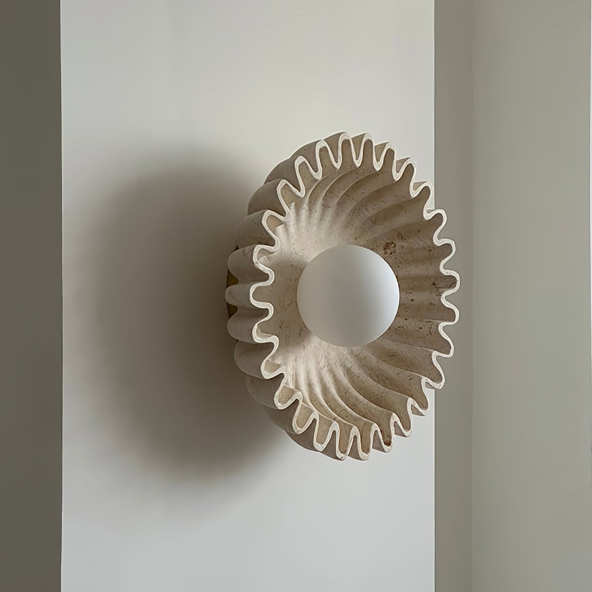 Solora Flora Wall Sconce in Natural Marble for Modern Interiors