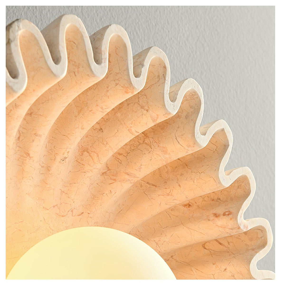 Solora Flora Wall Sconce in Natural Marble for Modern Interiors