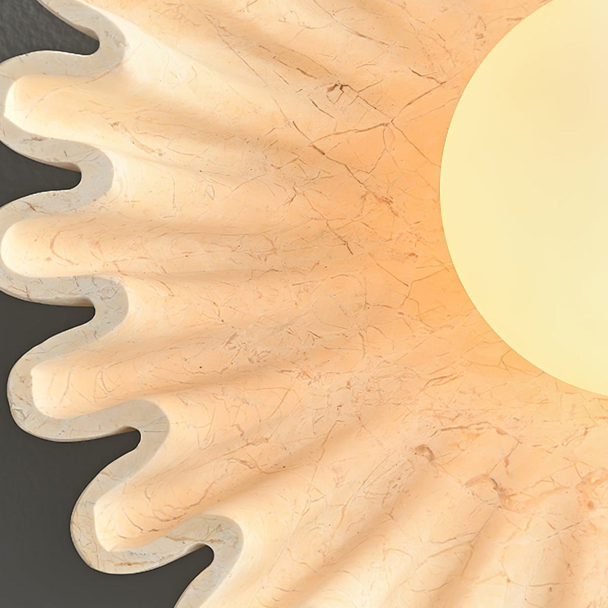 Solora Flora Wall Sconce in Natural Marble for Modern Interiors