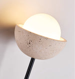 Solstice Linea Wall Sconce in Travertine and Walnut