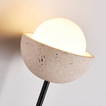 Solstice Linea Wall Sconce in Travertine and Walnut