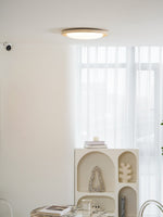 Soluna Ceiling Light in Natural Travertine – Modern Flush Mount LED