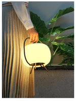 Soluna Pod Solar-Powered Outdoor Lantern with Ambient LED Glow