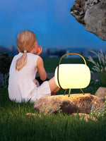 Soluna Pod Solar-Powered Outdoor Lantern with Ambient LED Glow