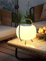Soluna Pod Solar-Powered Outdoor Lantern with Ambient LED Glow