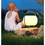 Soluna Pod Solar-Powered Outdoor Lantern with Ambient LED Glow