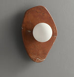 Soluna Stone Wall Sconce in Natural Marble with Warm Glow