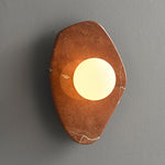 Soluna Stone Wall Sconce in Natural Marble with Warm Glow