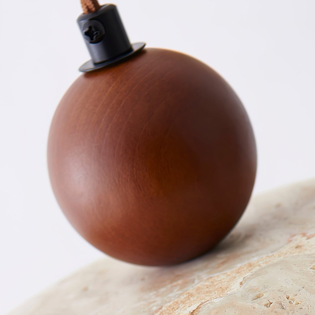 Soluna Travertine Pendant Light – Handcrafted Natural Stone Hanging Lamp