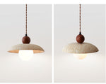 Soluna Travertine Pendant Light – Handcrafted Natural Stone Hanging Lamp
